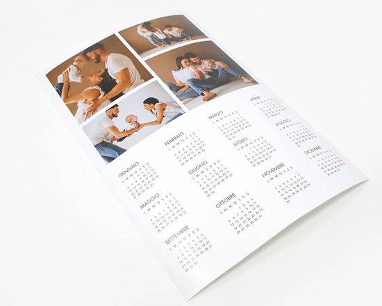 realizza il tuo  Calendario poster personalizzato