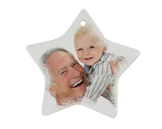 personalizza decorazione in ceramica stella