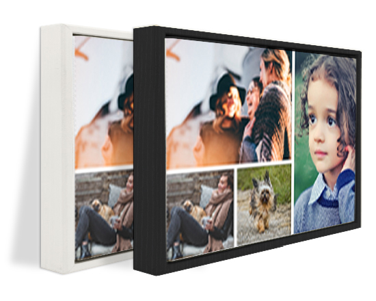 Tela americana rettangolare collage con 4 riquadri