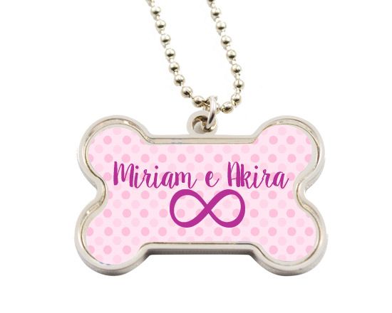ciondolo osso con la foto del tuo cane