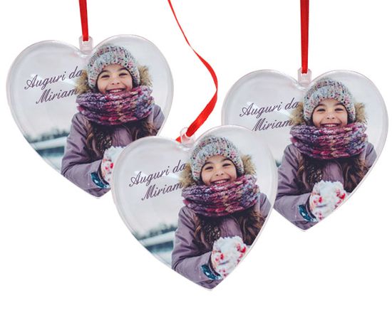 addobbo da albero a forma di cuore utilizzato come bomboniera per matrimonio