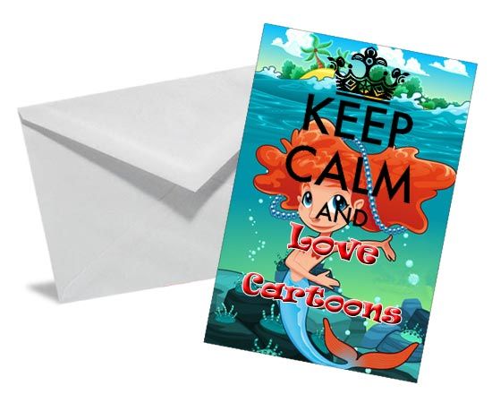 Il biglietto simpatico per la scritta Keep Calm