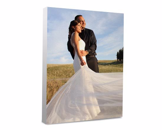 Stampa la foto del tuo giorno più bello, su una tela personalizzata, 20x30 cm