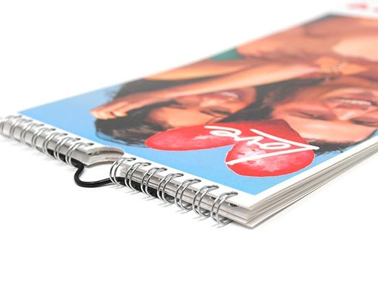 dettaglio spirale per calendario multipagina