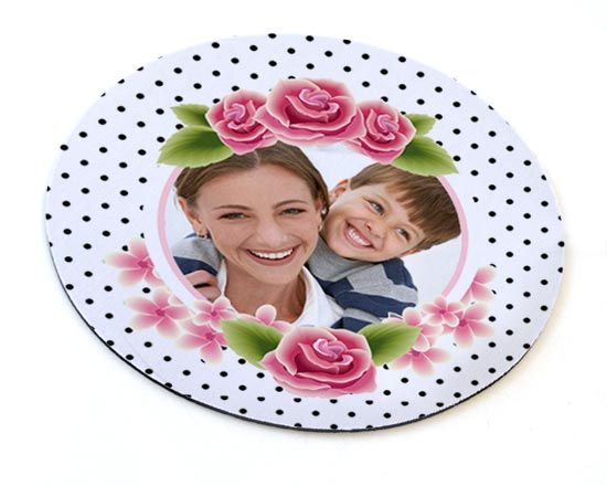 crea mousepad tondo per la mamma