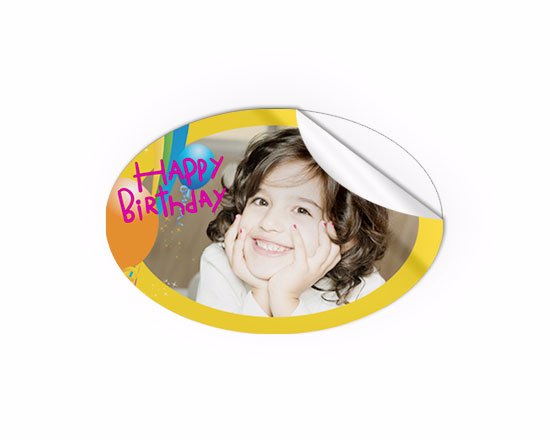 Sticker personalizzato Happy birthday 