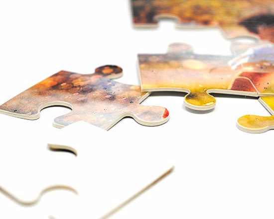 Dettaglio tasselli puzzle baby