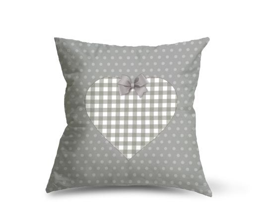 Elegante cuscino sulla tonalità del grigio