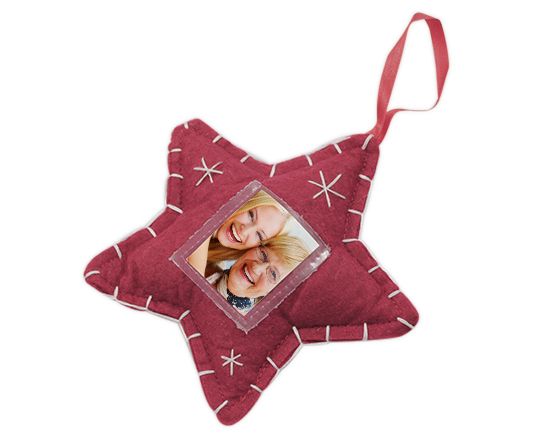 decorazione natalizia per albero a stella