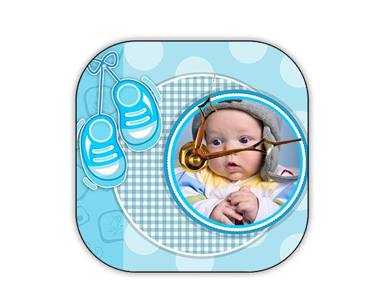 Orologio retro Blue baby