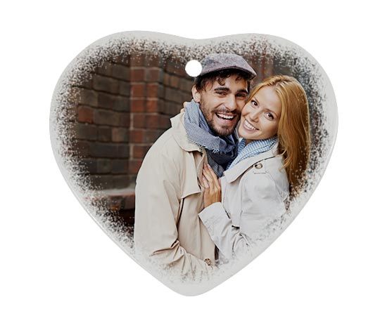 decorazione in ceramica a cuore