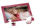 Foto puzzle con piccoli cuori