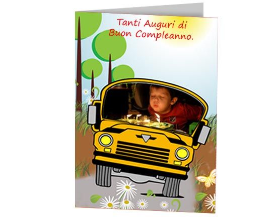 Card personalizzata con foto e garfiche