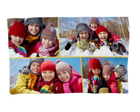 coperta orizzontale con grafica collage