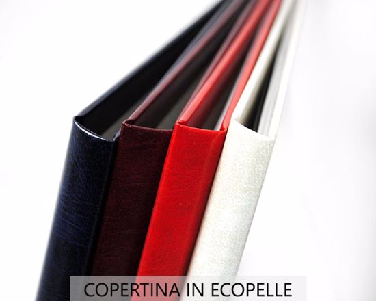 Fotolibro personalizzato con copertina rigida in eco pelle con lavorazione coccodrillo
