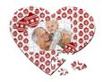Puzzle cuore A3 Palle di Natale