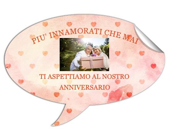 Adesivo personalizzato con cuori