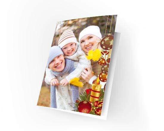 Card personalizzata con grafica e foto