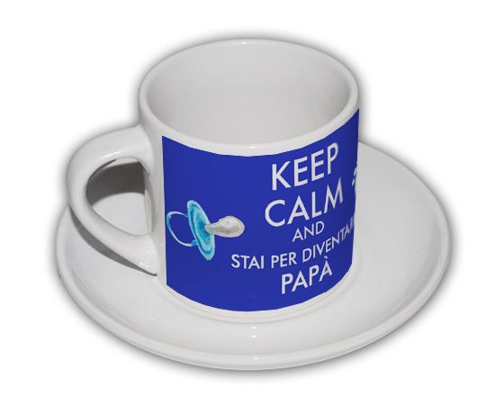 Tazzina di caffè con il Keep calm