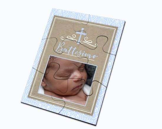 Puzzle magnetico con grafica celeste