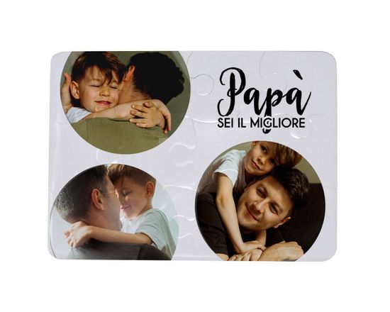 Puzzle magnetico 18x13 Papà sei il migliore