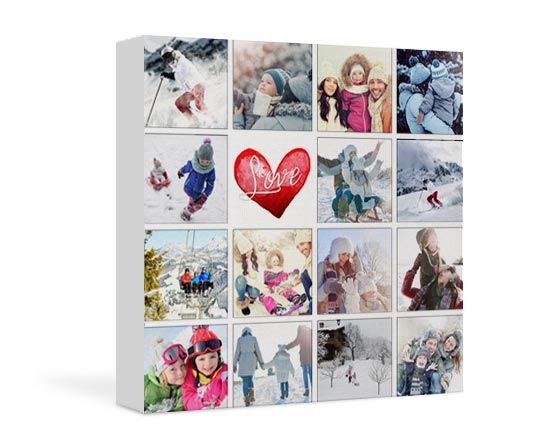 Foto collage di immagini personali su tela