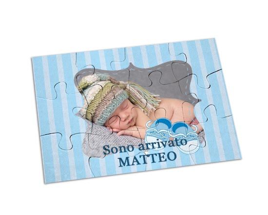 Scarpette blu per il foto puzzle