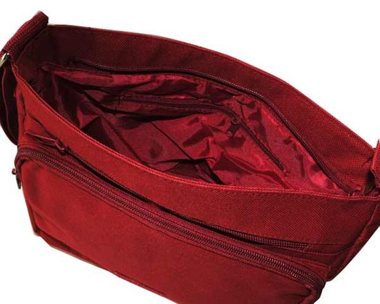 borsa destiny nei colori rosso, jeans beige e nero