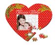 Puzzle cuore A3 Bacche natalizie