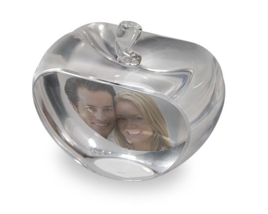 Cristallo Mela con stampa personalizzata