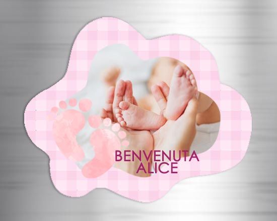 Calamita nuvola Impronte rosa
