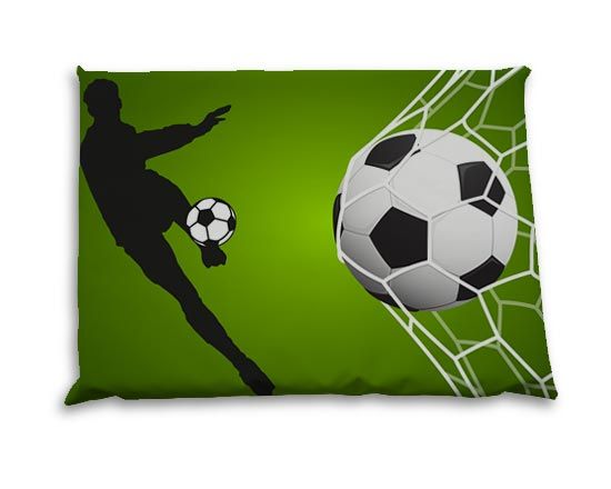 Il cuscino da stadio con rete e pallone