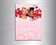Calendario magnetico con cuori rossi