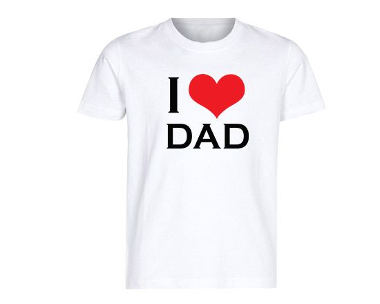 t-shirt personalizzata i love dad