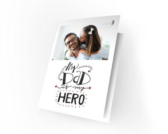 Cards auguri con la grafica per il papà