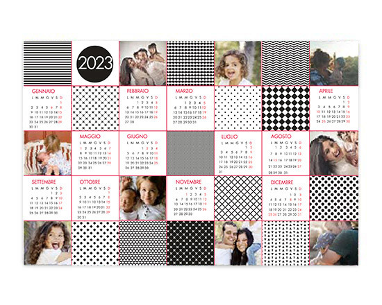 Calendario poster Geometric