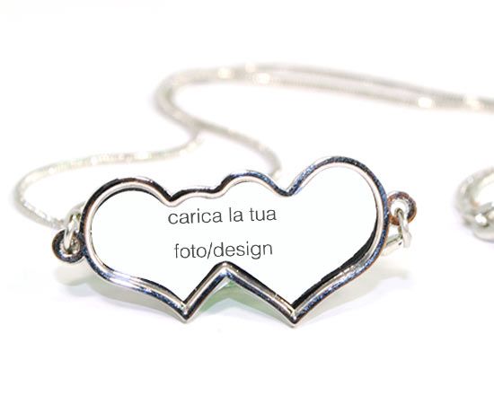 Crea collana con ciondolo 2 cuori