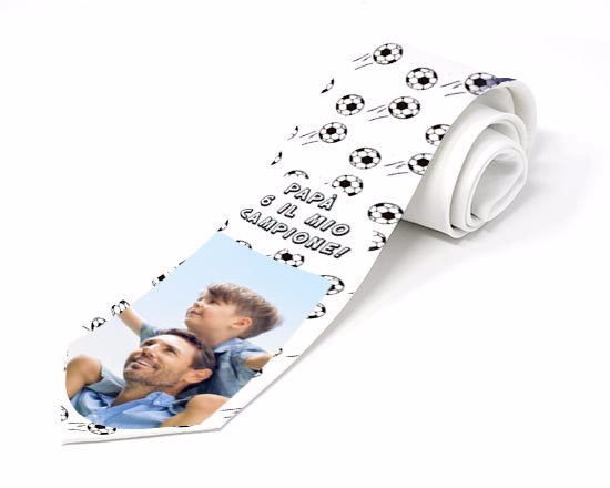 Cravatta con grafica da personalizzare a tema il mio campione