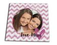 Puzzle legno quadrato Mum zig zag