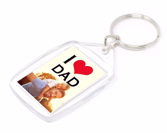 Portachiave Rettangolare in Plastica Love dad
