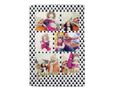 Coperta in pile con alberelli e scritta