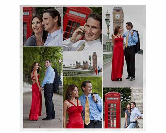 federa quadrata personalizzata con collage di foto