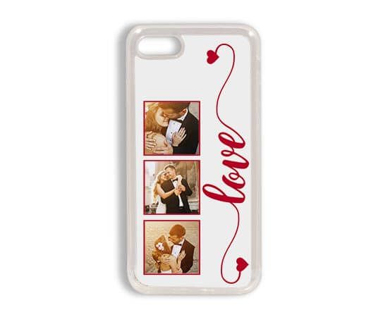Cover in Silicone iPhone 8 Frame Love