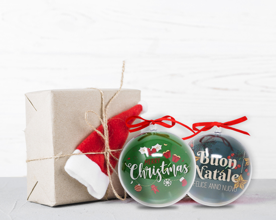 Palla di Natale personalizzata pack da 6 pezzi