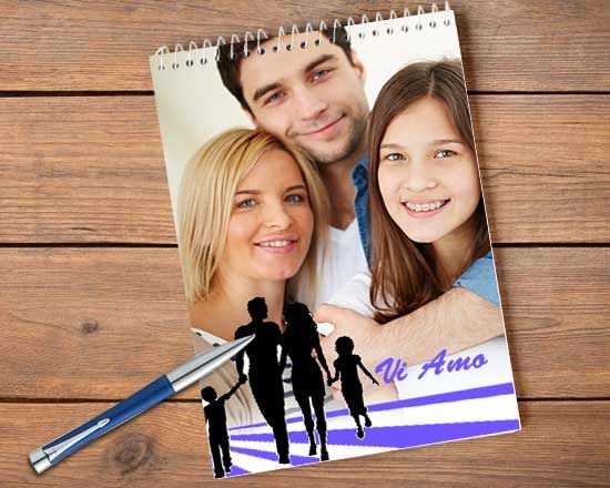 Il block notes da dedicare alla famiglia con amore