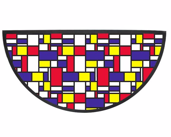 Zerbino Mezzaluna Riquadri