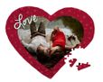 Puzzle in masonite con grafica rossa