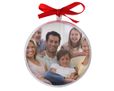 palla di natale con foto di famiglia