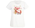 T-shirt donna in cotone Babbo e renna