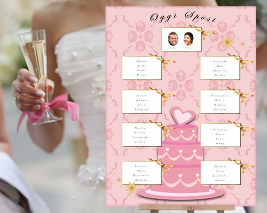 Tableau de mariage per i tuoi ospiti